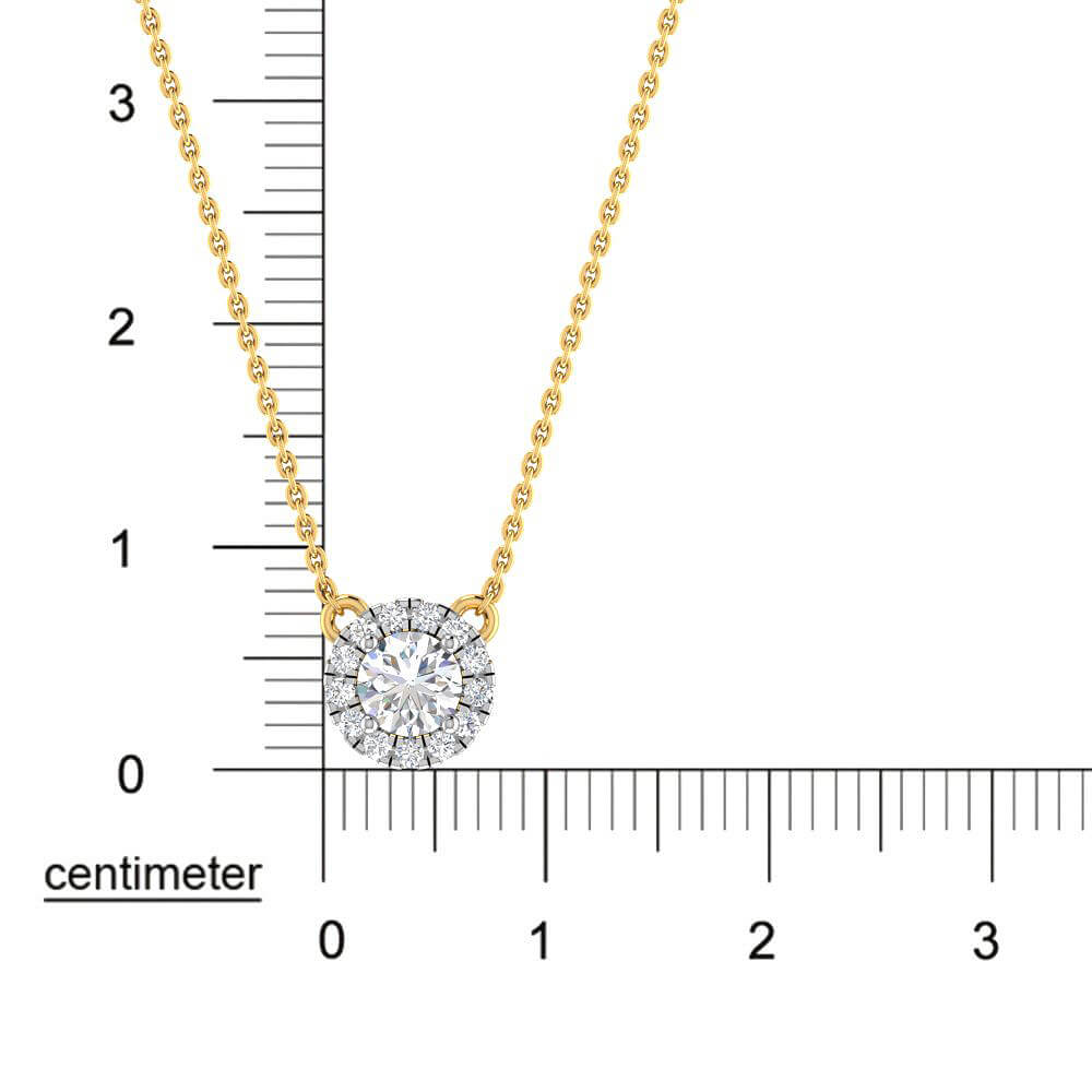 Glamorous Shine Lab Grown Silver Diamond Pendant