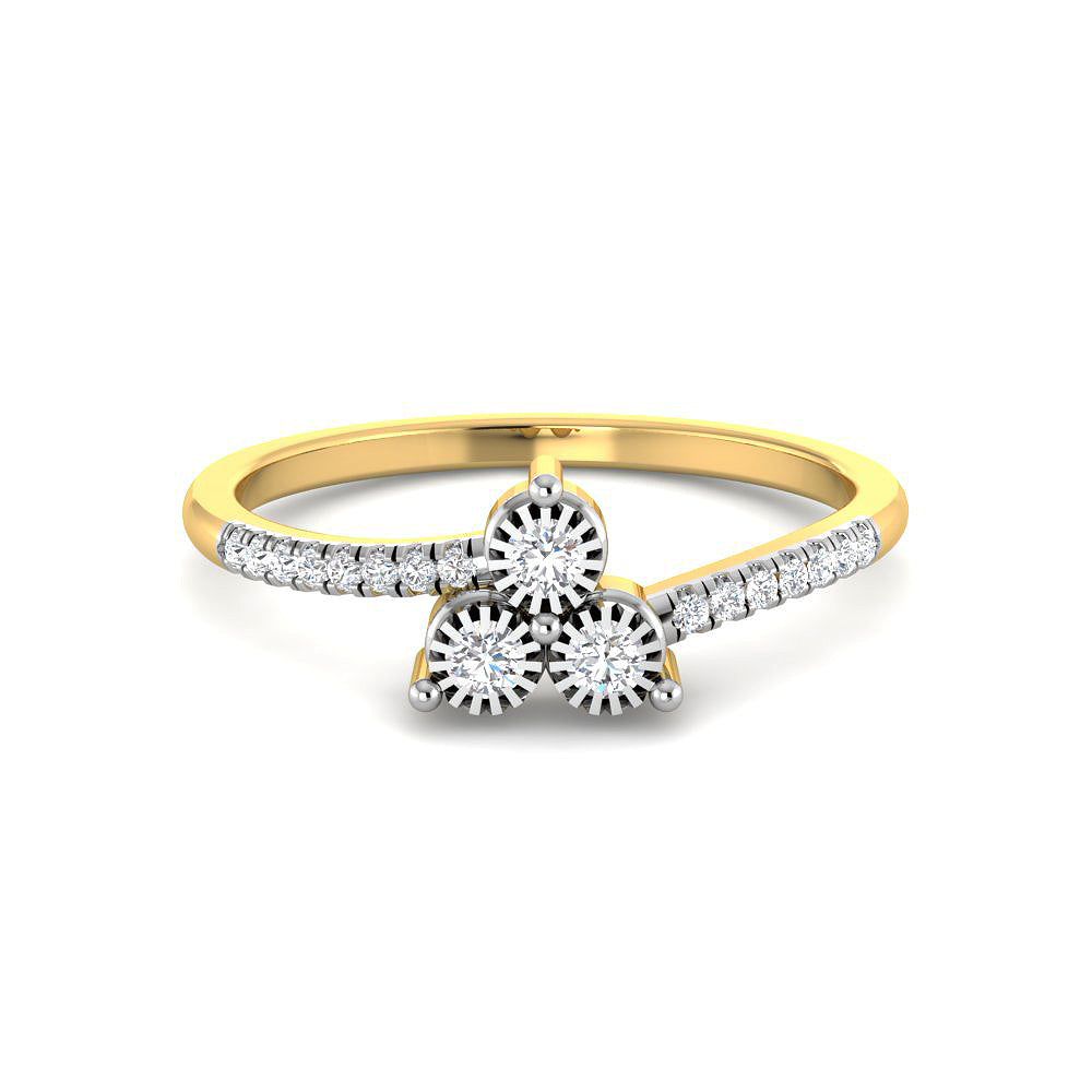 Classy and Radiant 9K Diamond Ring