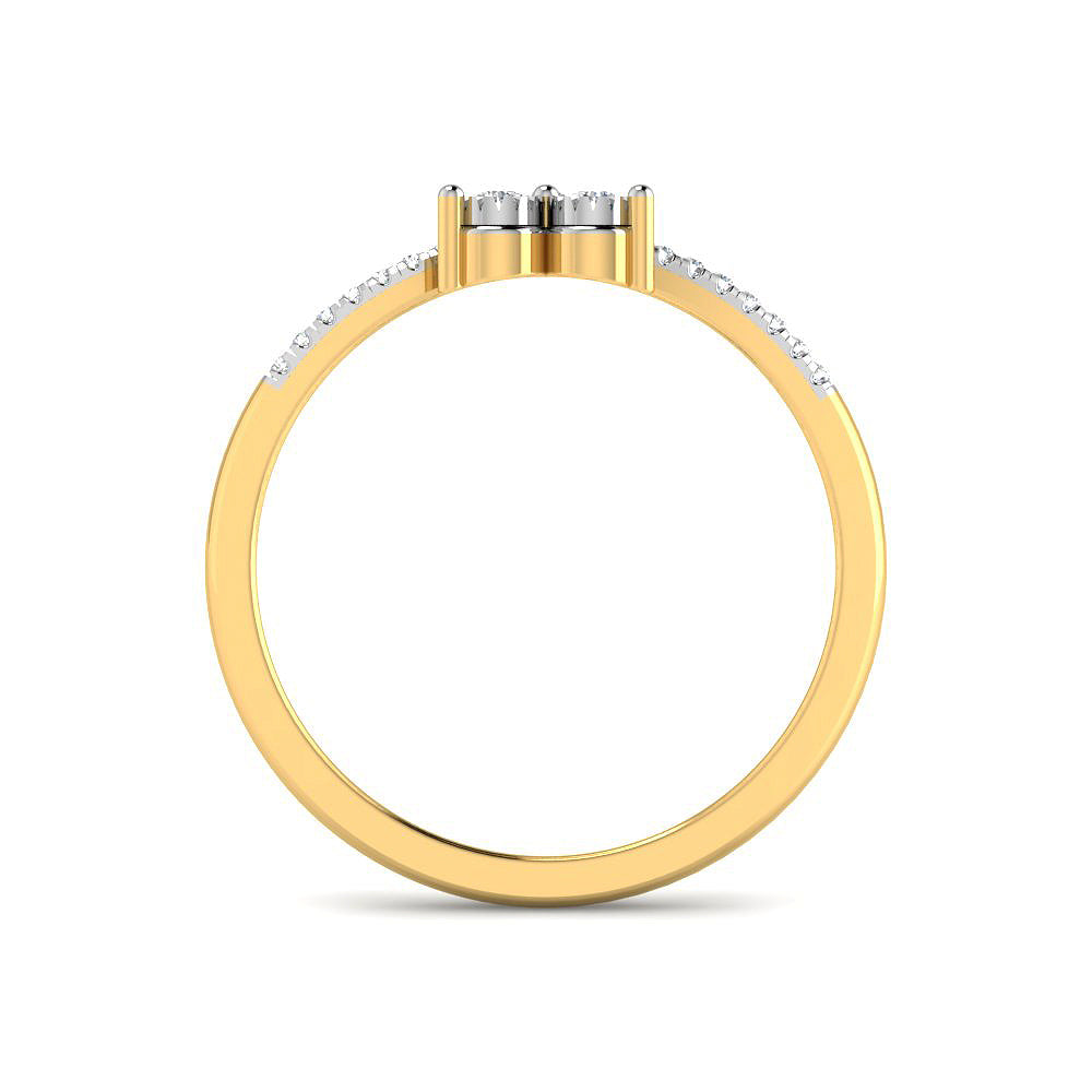 Classy and Radiant 9K Diamond Ring