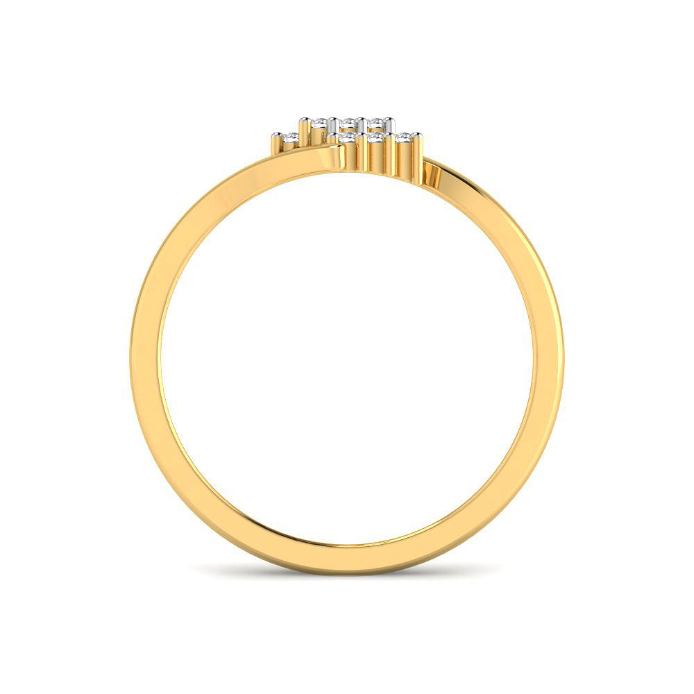 Elegant Lusture 9K Diamond Ring
