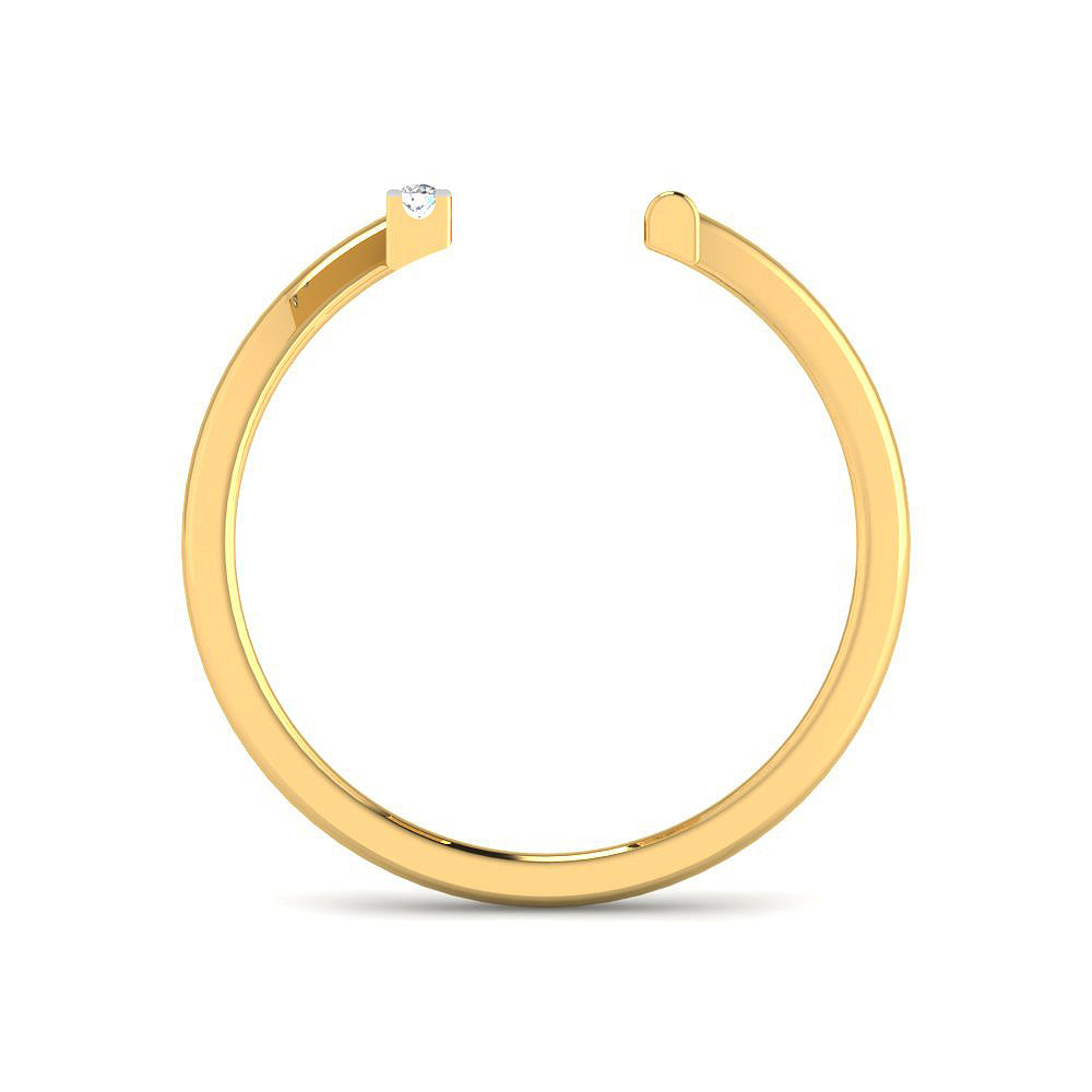 Sleek and Shine 9K Diamond Ring