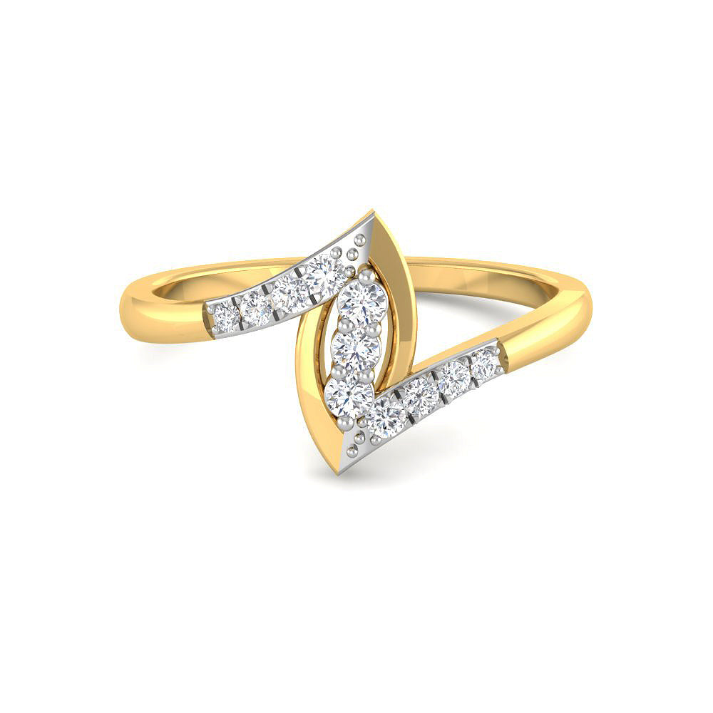 9K Shimmer Light Diamond Women Ring