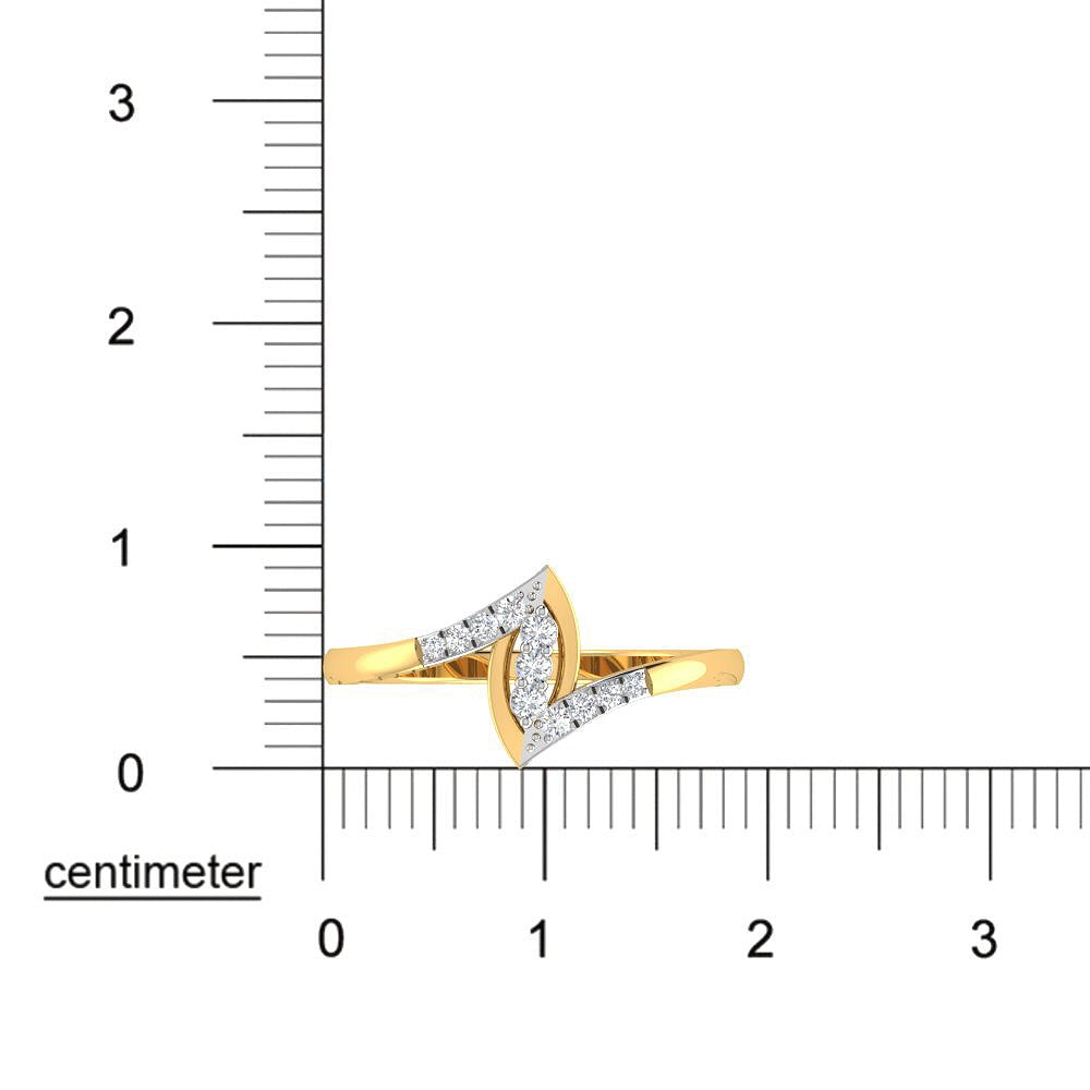 9K Shimmer Light Diamond Women Ring
