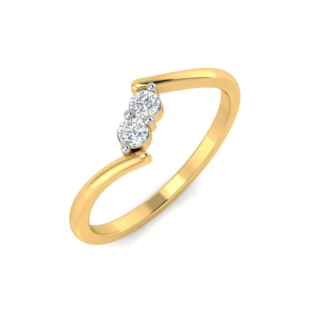 Gentle Gleam Diamond Ring 9K