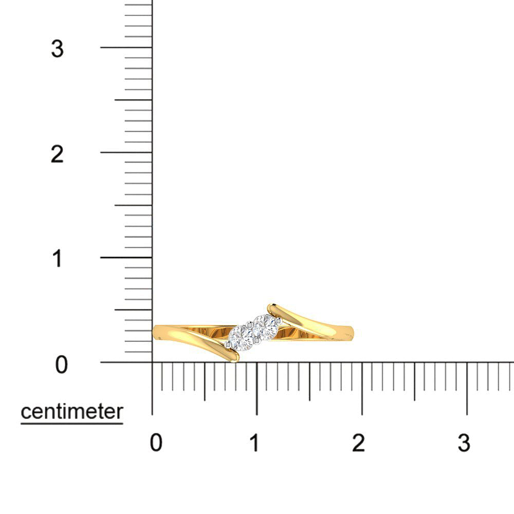 Gentle Gleam Diamond Ring 9K