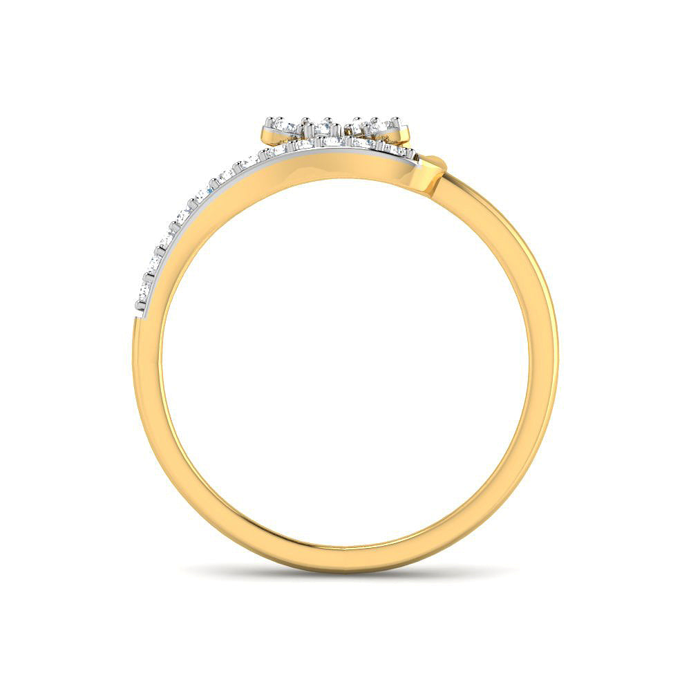 9K Eternal Blossom Diamond Women Ring