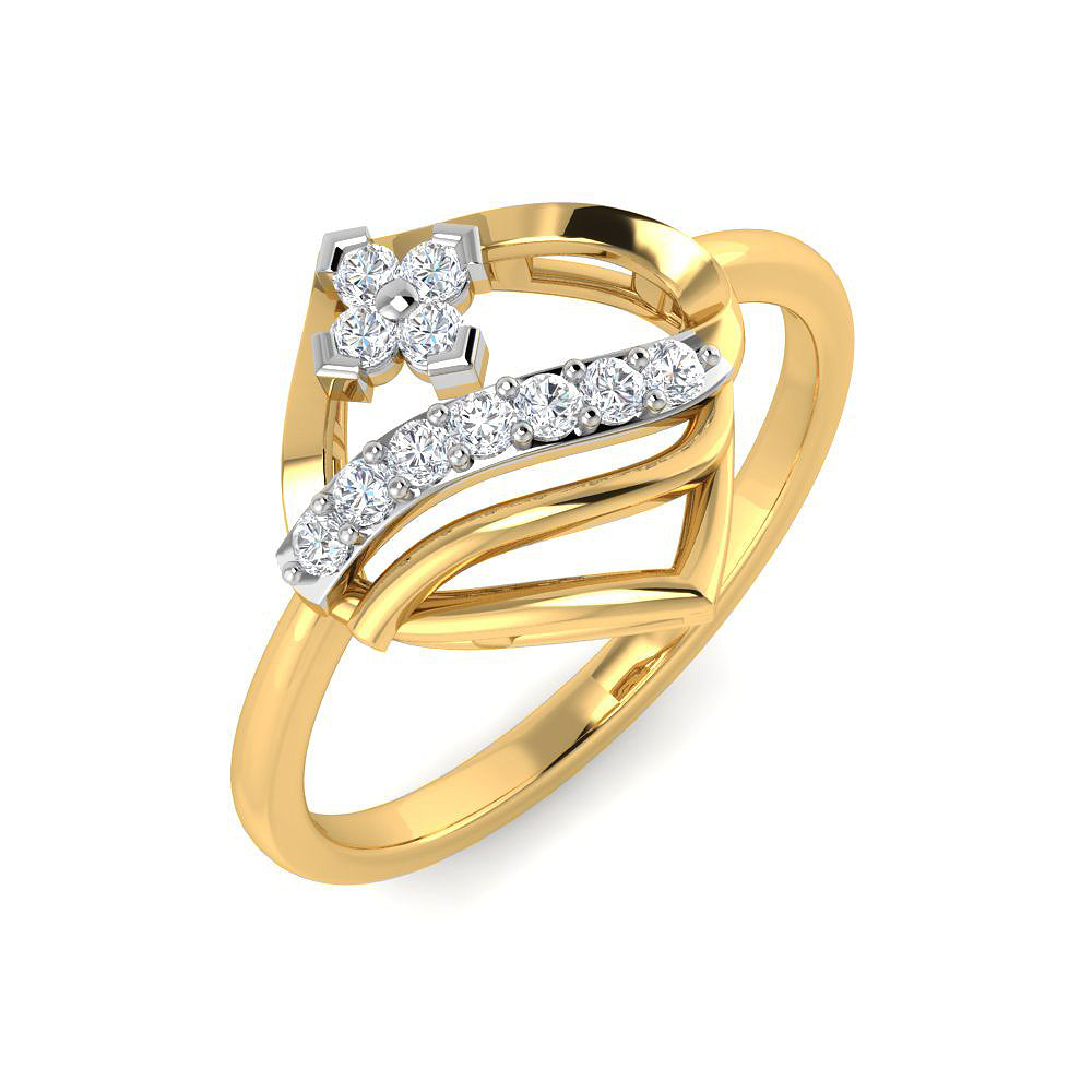 9K Majestic Glow Diamond Women Ring