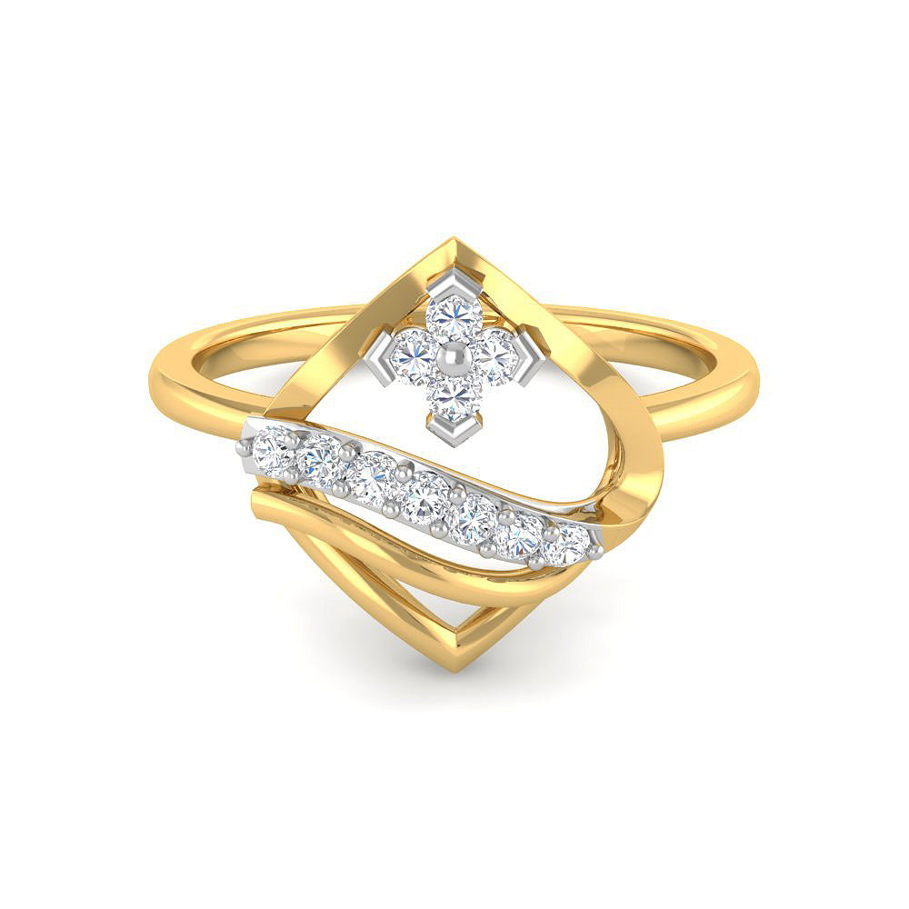 9K Majestic Glow Diamond Women Ring