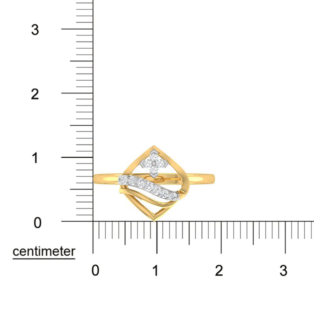 9K Majestic Glow Diamond Women Ring