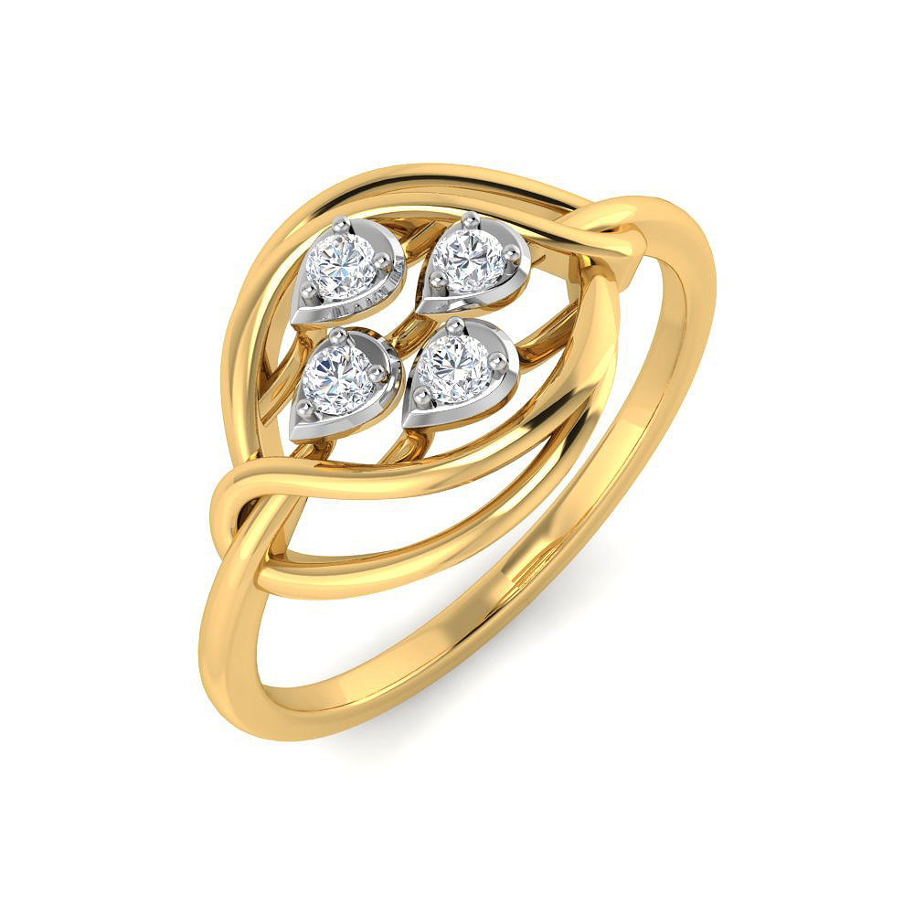 Mesmerising Glimmering 9K Diamond Ring
