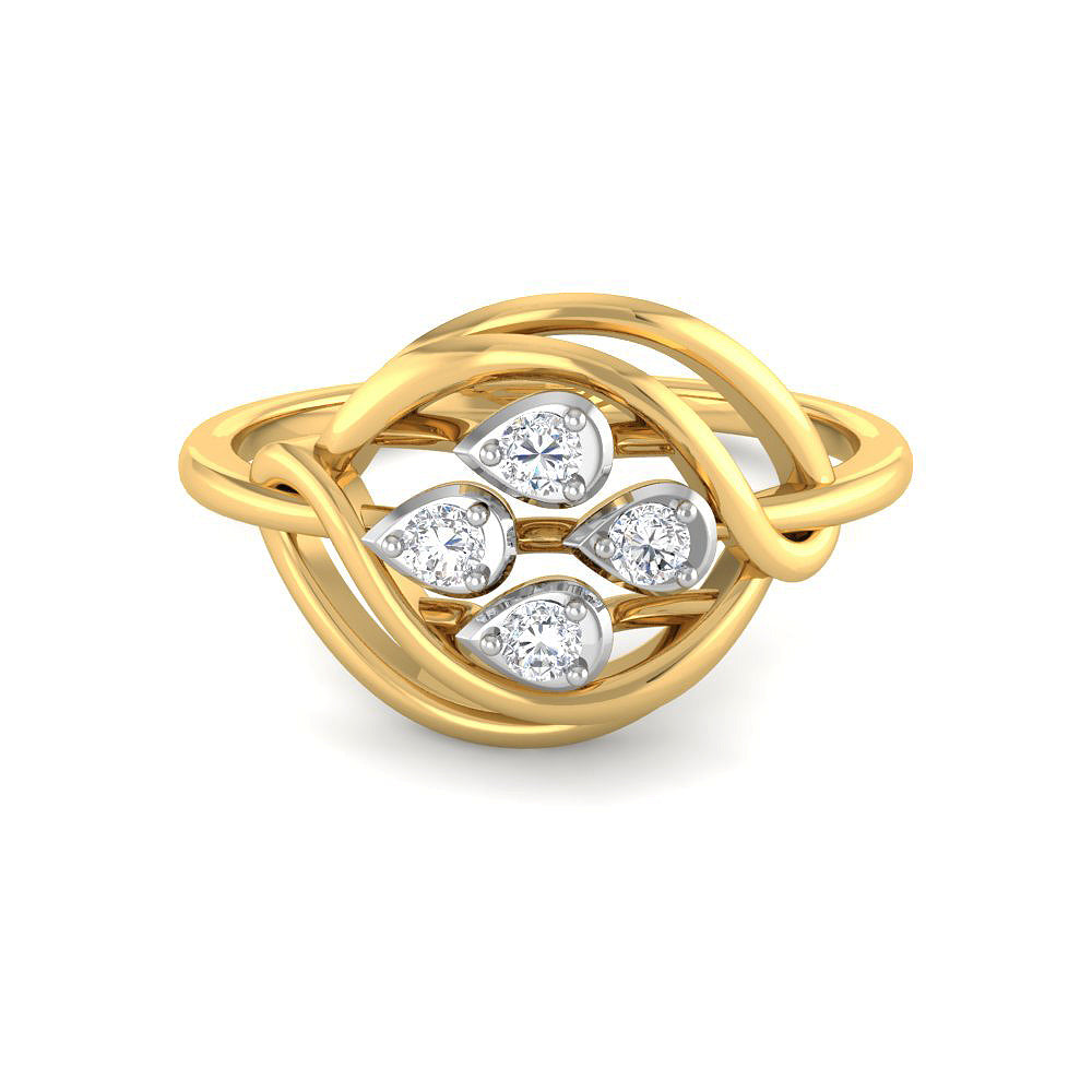 Mesmerising Glimmering 9K Diamond Ring