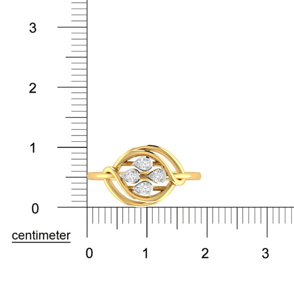 Mesmerising Glimmering 9K Diamond Ring