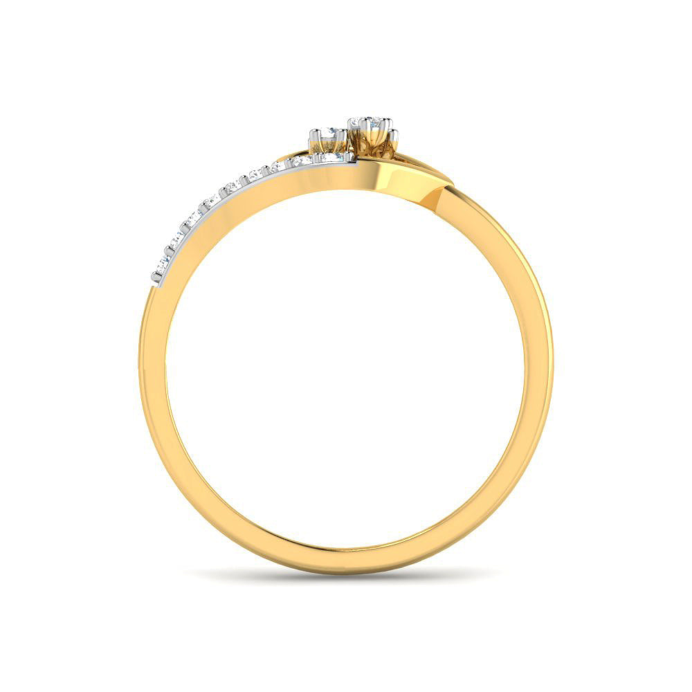 Enchanting Shimmer 9K Diamond Ring