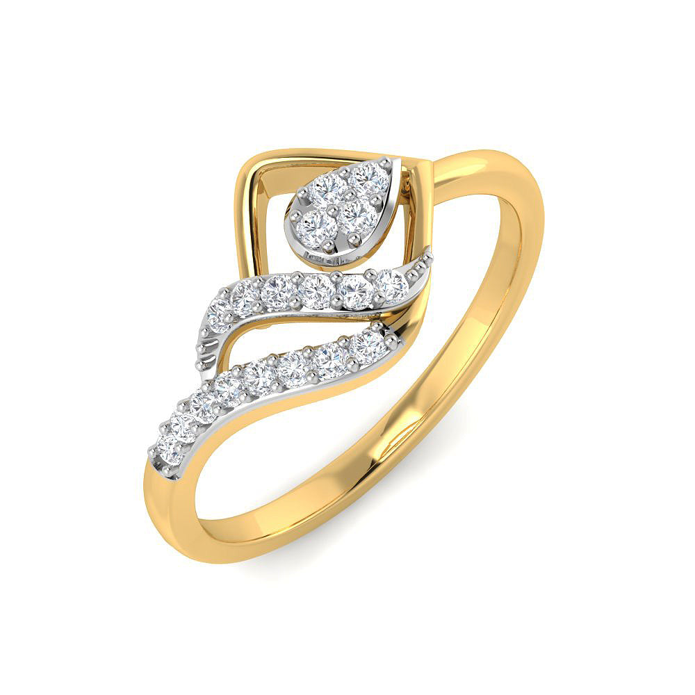 9K Posh Glow Diamond Women Ring