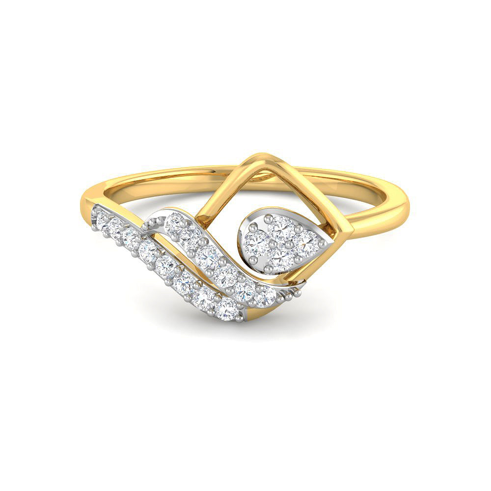 9K Posh Glow Diamond Women Ring