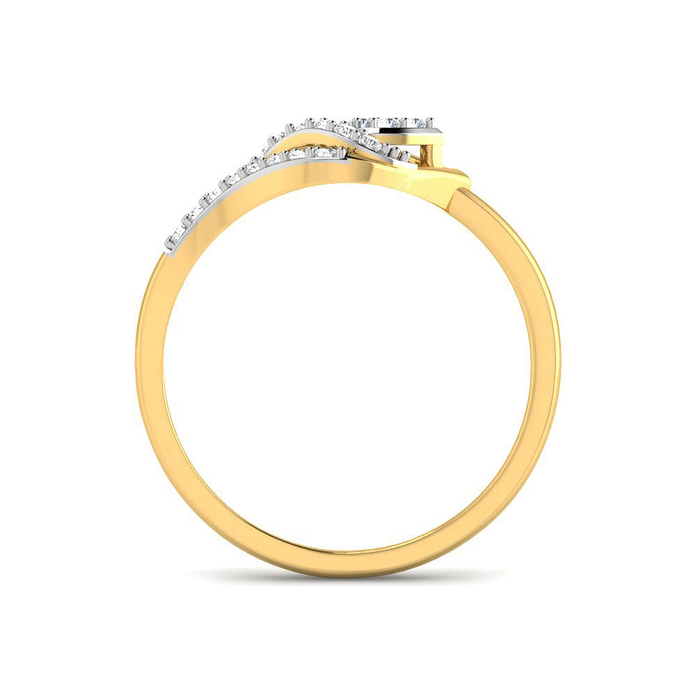 9K Posh Glow Diamond Women Ring