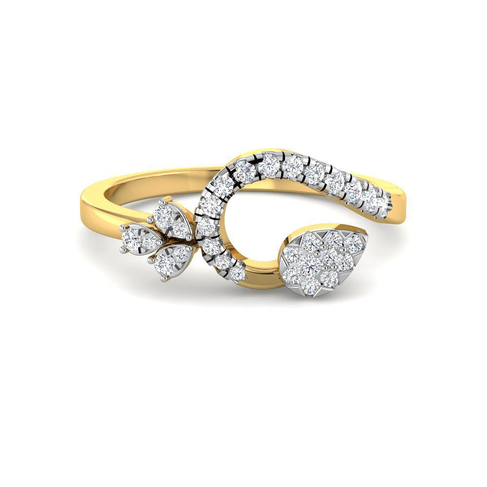 9K Pure Marvel Diamond Women Ring