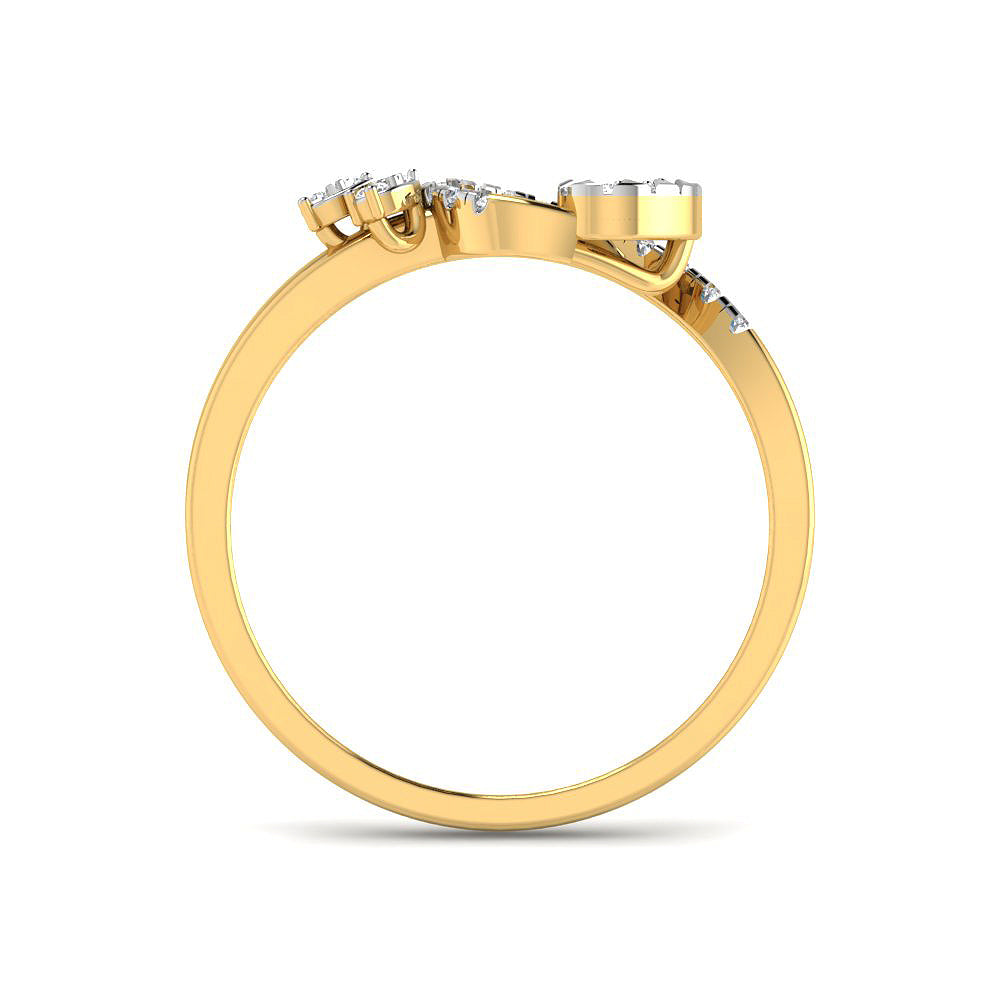 9K Pure Marvel Diamond Women Ring