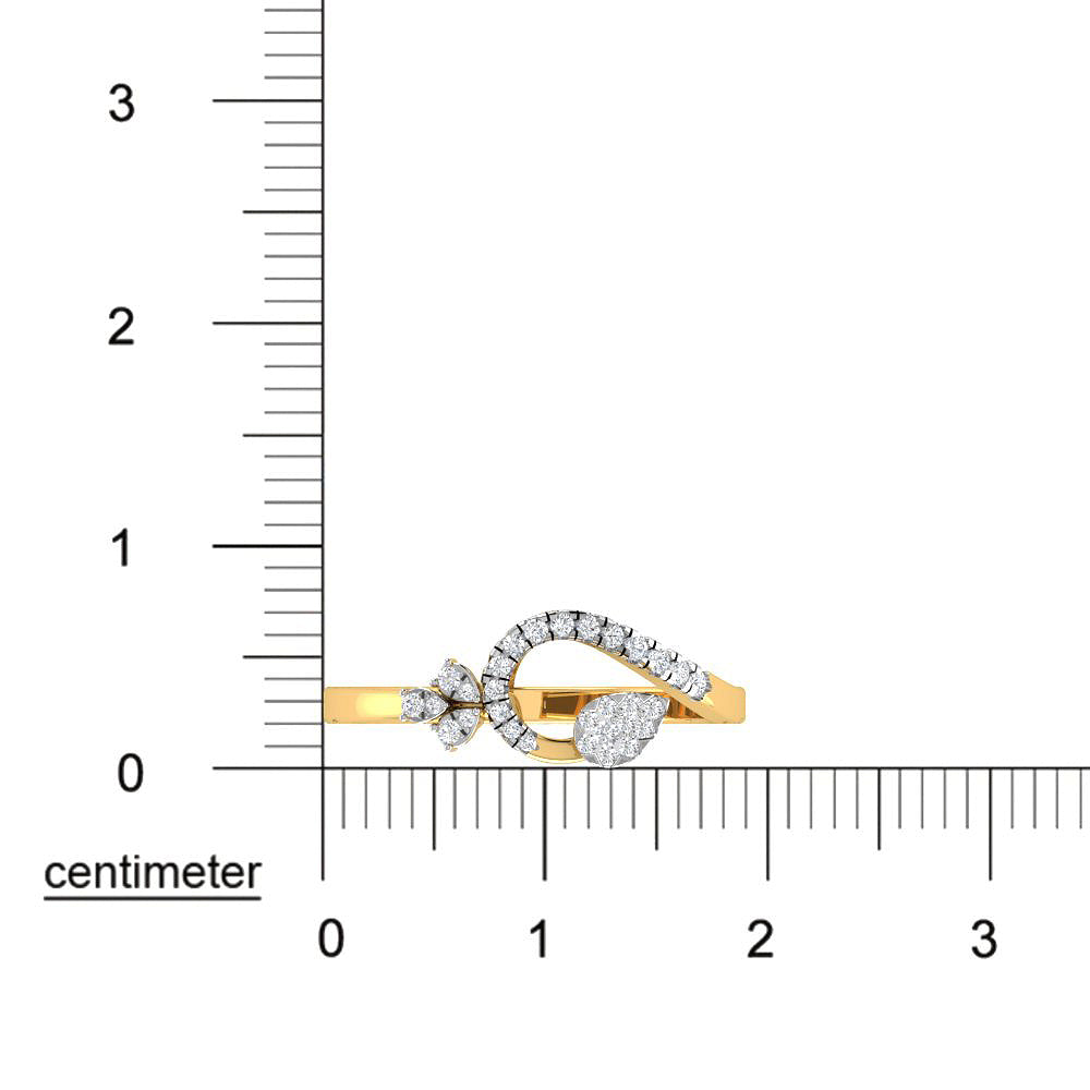 9K Pure Marvel Diamond Women Ring