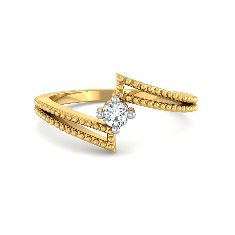 Soft Gleam 9K Diamond Ring