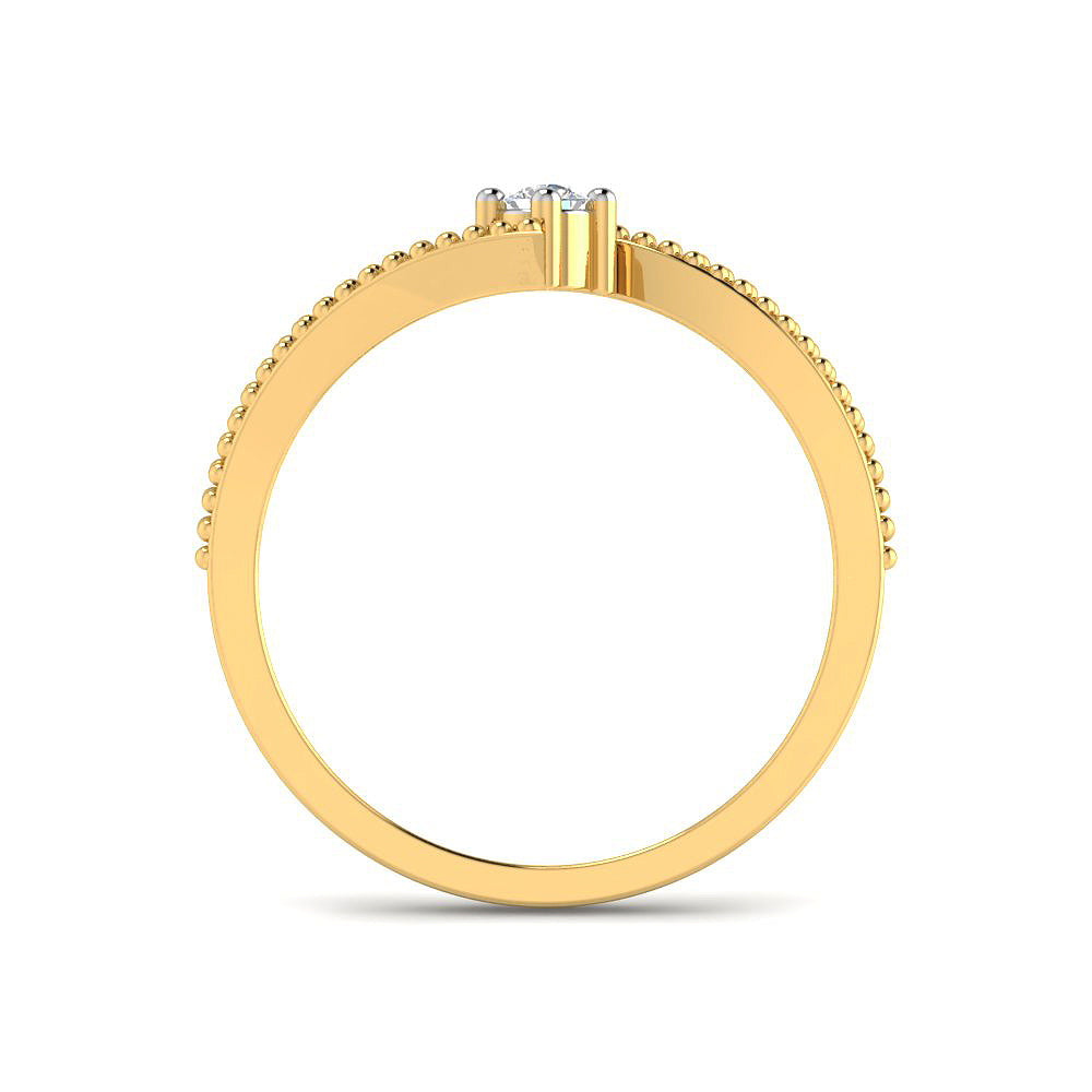 Soft Gleam 9K Diamond Ring