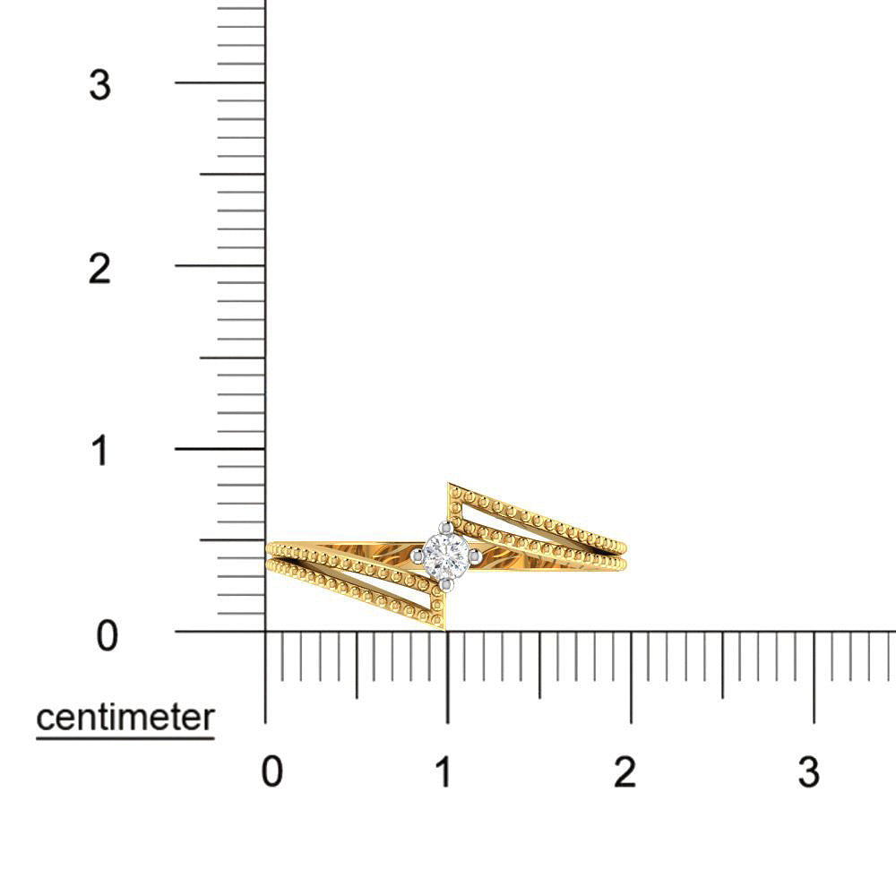 Soft Gleam 9K Diamond Ring