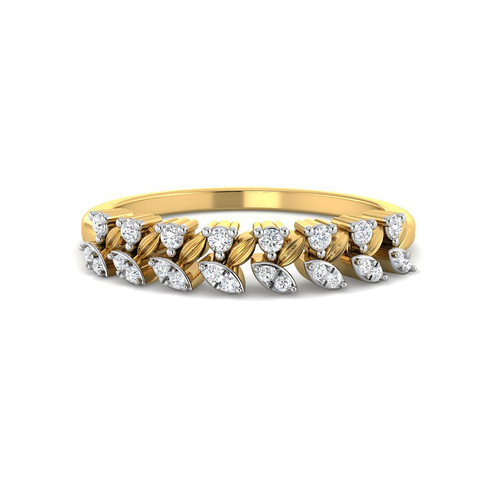 Mesmeric Glimmer Diamond Ring 9K