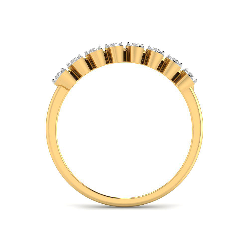 Mesmeric Glimmer Diamond Ring 9K