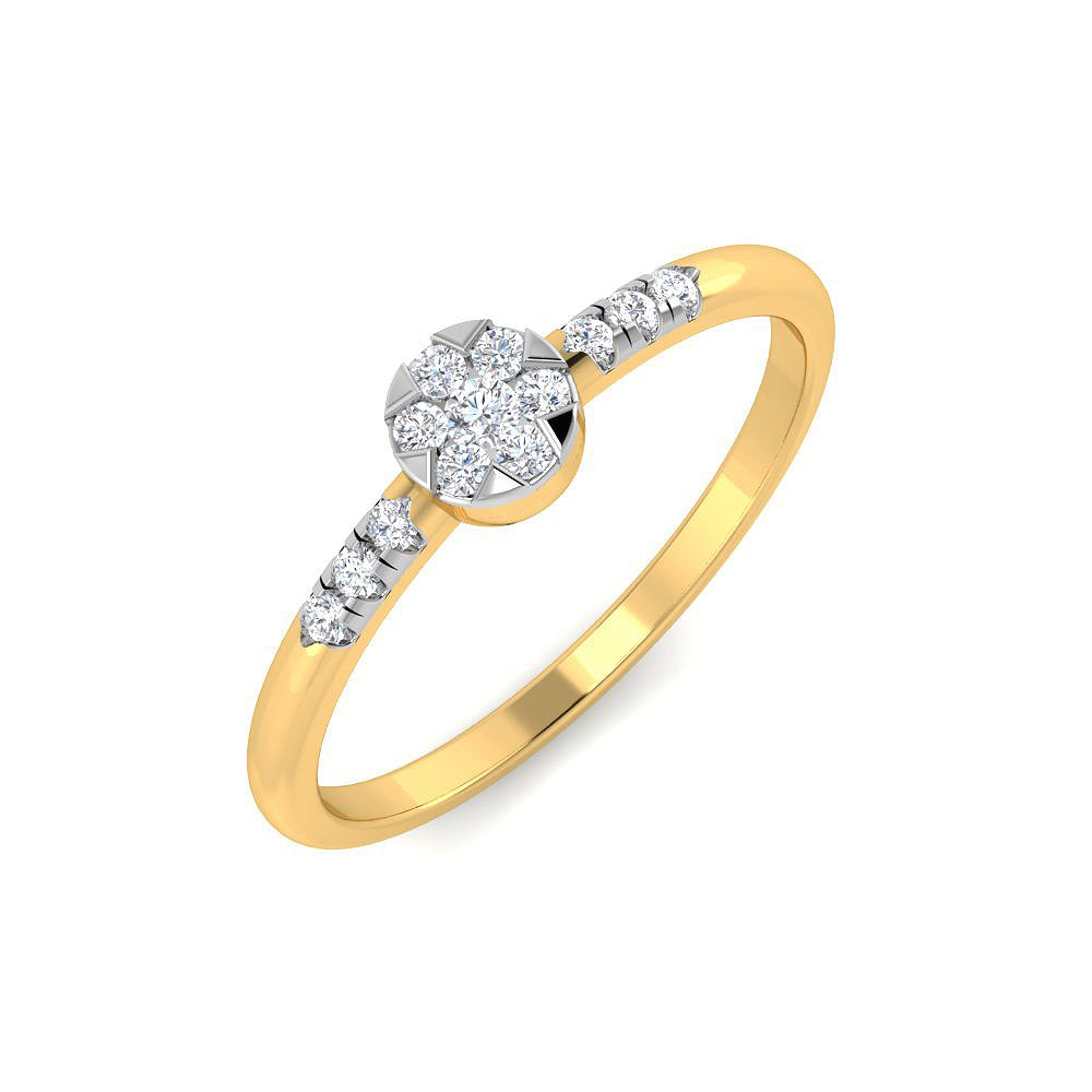 Bloom and Gleam 9K Diamond Ring