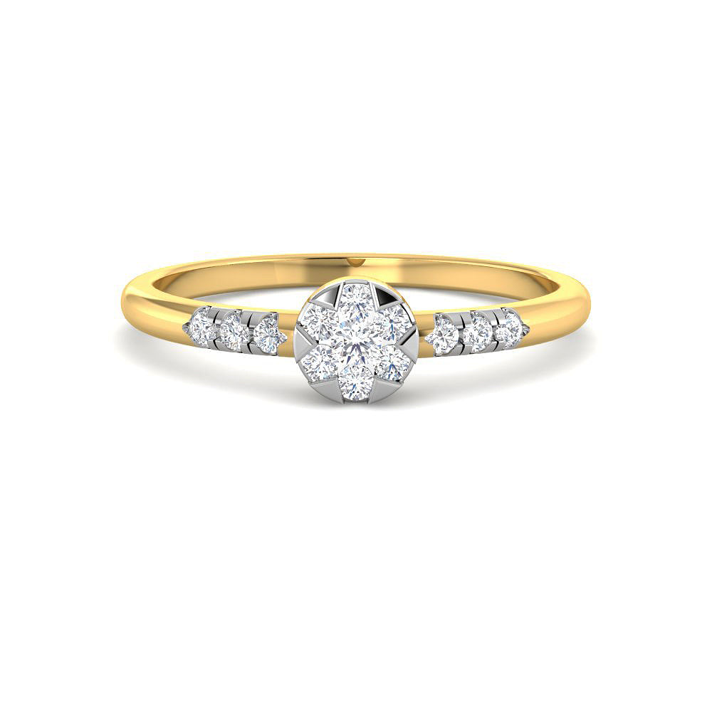 Bloom and Gleam 9K Diamond Ring