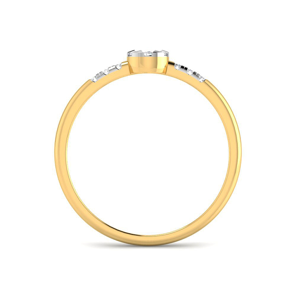 Bloom and Gleam 9K Diamond Ring