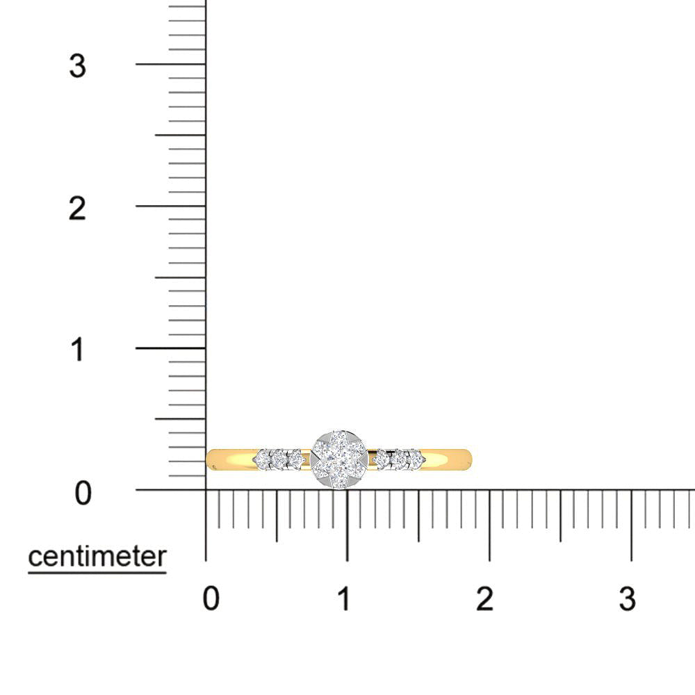 Bloom and Gleam 9K Diamond Ring