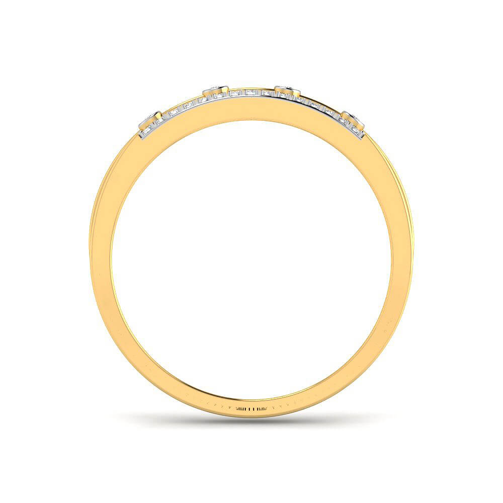9K Bold Luxury Diamond Women Ring