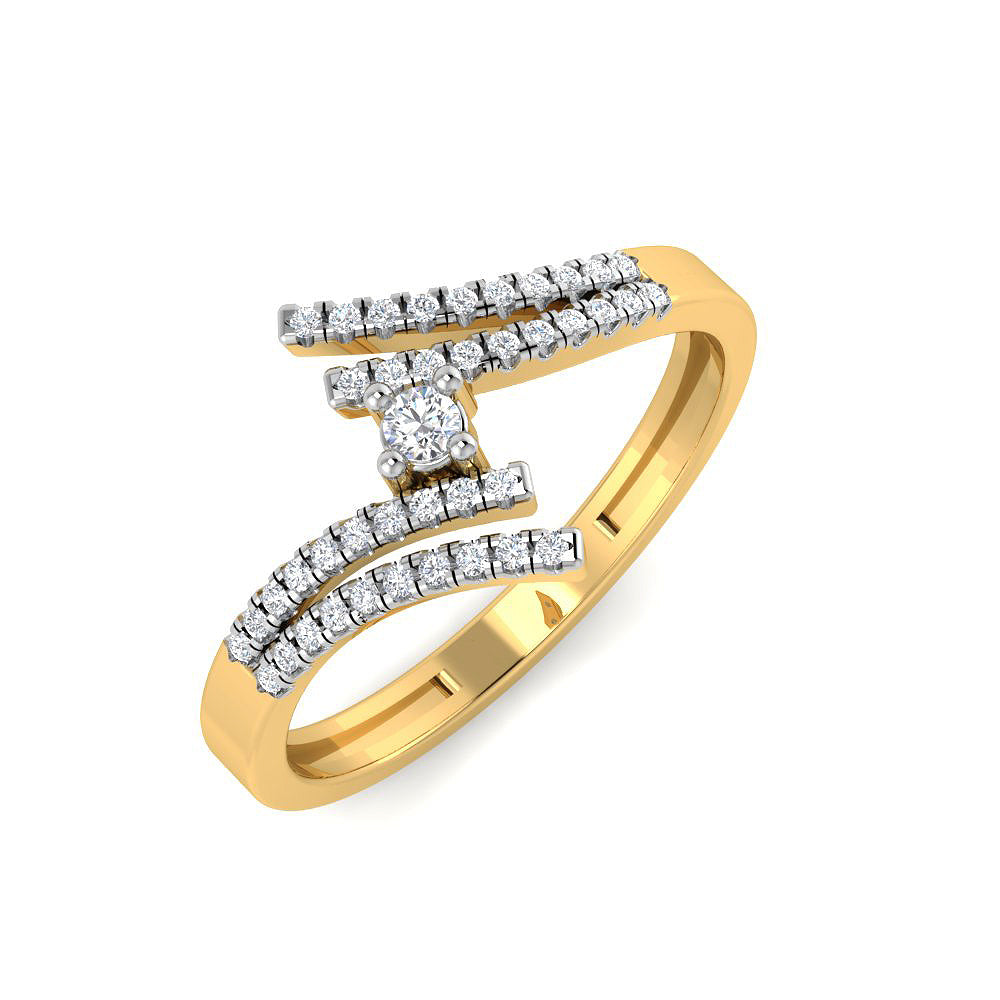 9K Luxurious Grace Diamond Women Ring