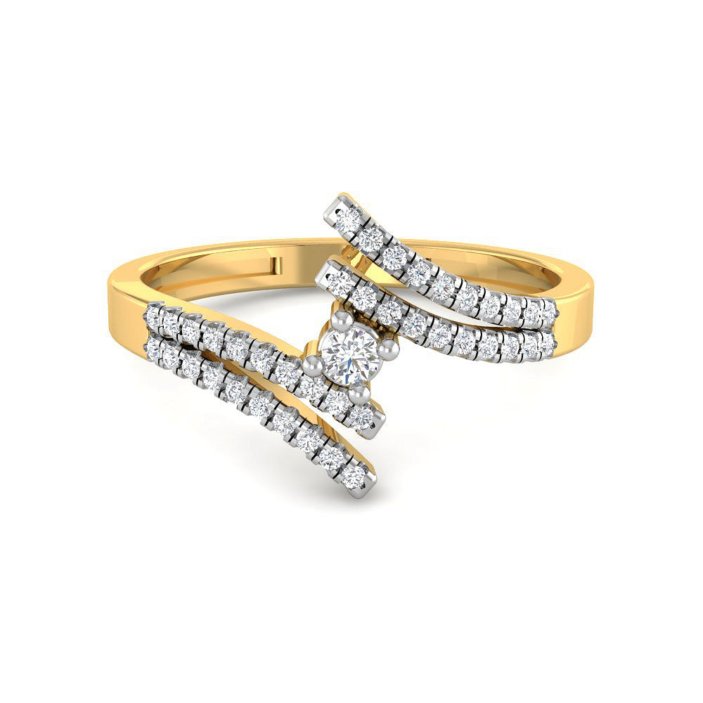 9K Luxurious Grace Diamond Women Ring