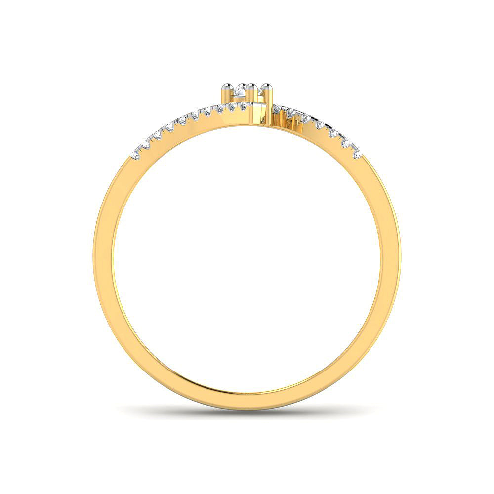 9K Luxurious Grace Diamond Women Ring