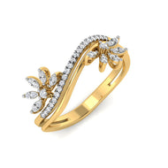 Mystic Bloom 9K Dazzling Diamond Ring