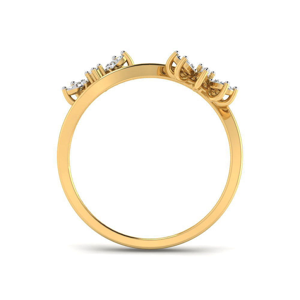Mystic Bloom 9K Dazzling Diamond Ring