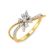 Bloom and Dazzle 9K Diamond Ring