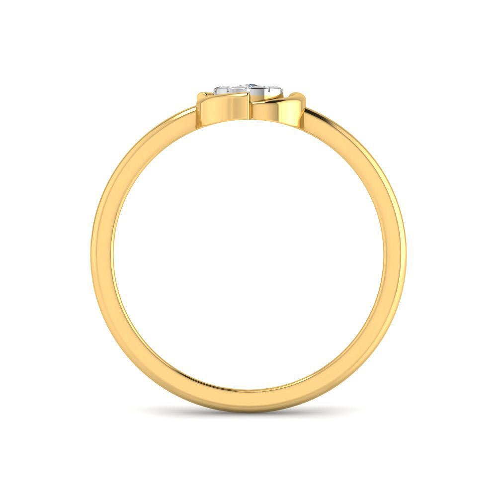 Modish Shine Diamond Ring 9K