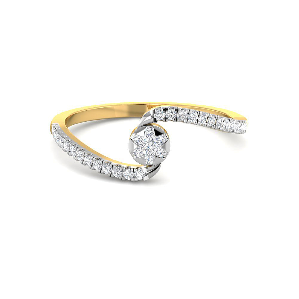 Magnetic Shine 9K Diamond Ring