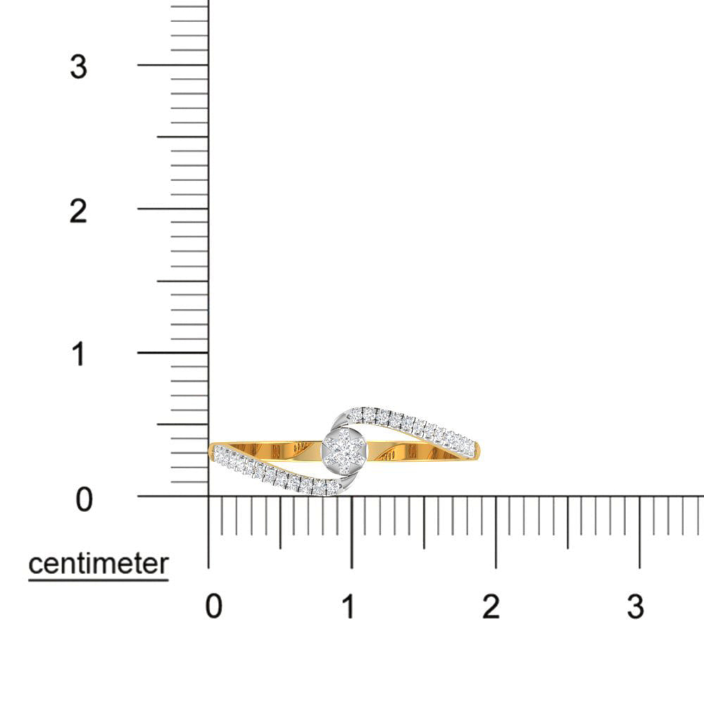 Magnetic Shine 9K Diamond Ring