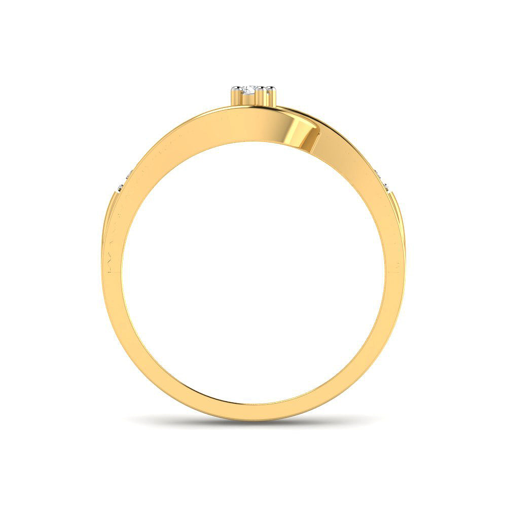 9K Modern Luxe Diamond Women Ring