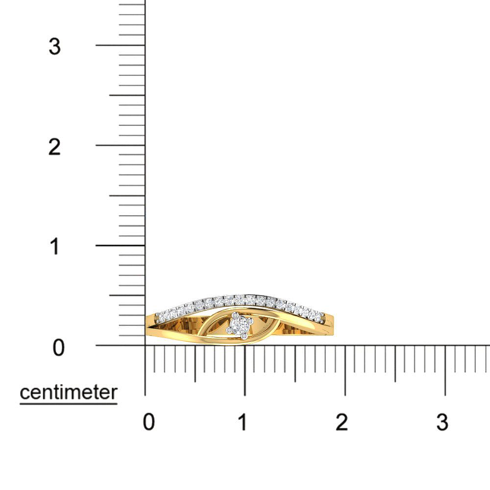 9K Modern Luxe Diamond Women Ring
