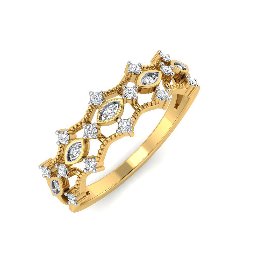 9K Imperial Shine Diamond Women Ring