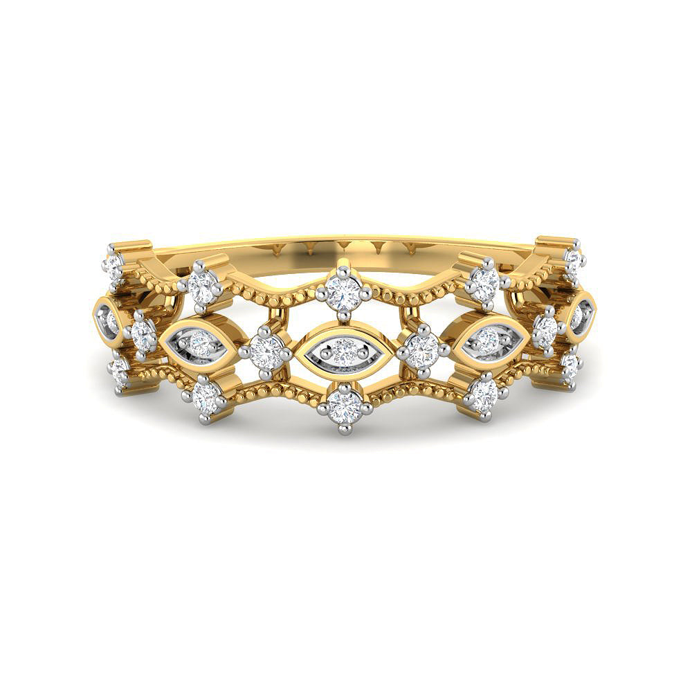 9K Imperial Shine Diamond Women Ring