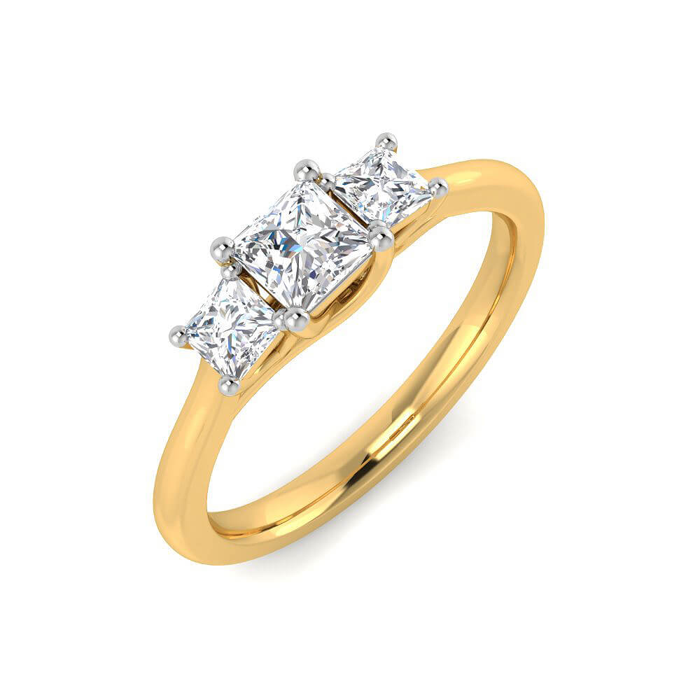 Exquisite Dazzle Lab Grown Silver Diamond Ring For Women