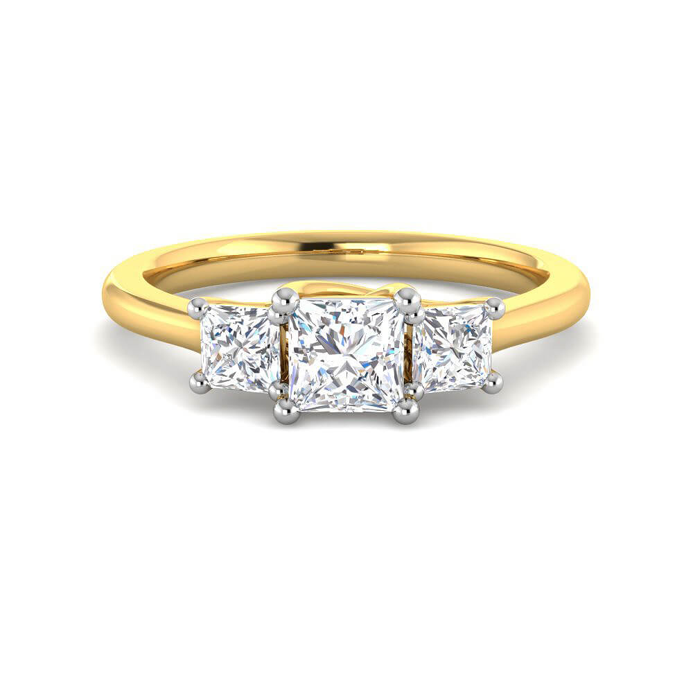 Exquisite Dazzle Lab Grown Silver Diamond Ring For Women