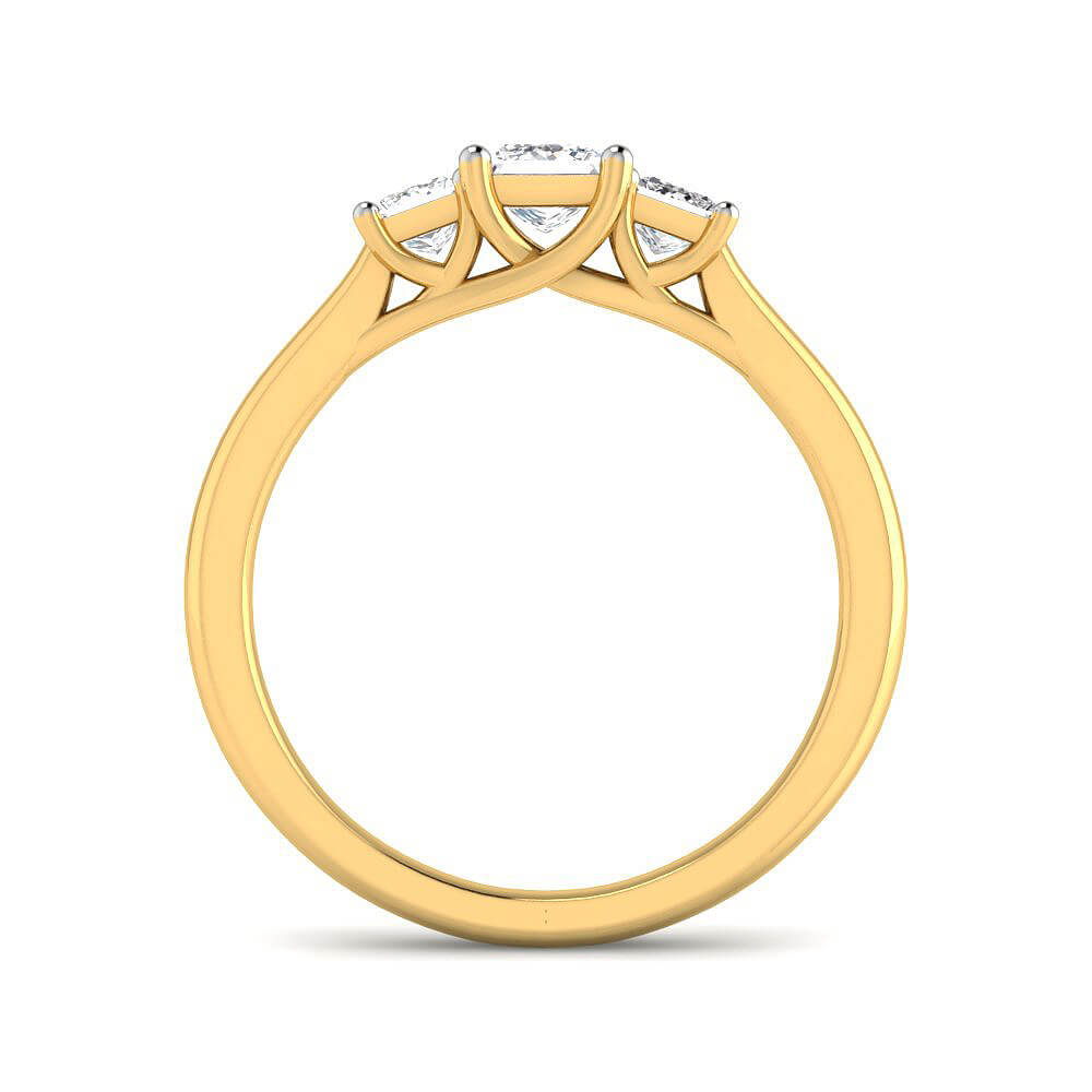 Exquisite Dazzle Lab Grown Silver Diamond Ring For Women