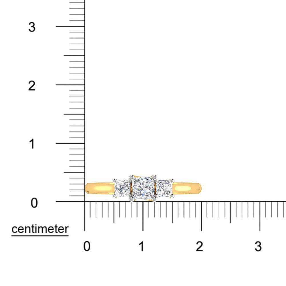 Exquisite Dazzle Lab Grown Silver Diamond Ring For Women